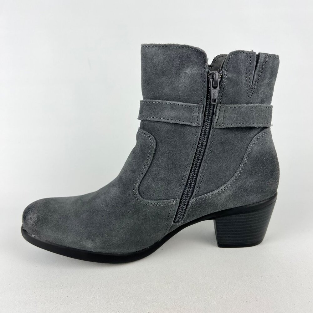 Earth Origins Womens Tori Gray Suede Ankle Booties Water Repellent size 9.5 - Picture 8 of 16